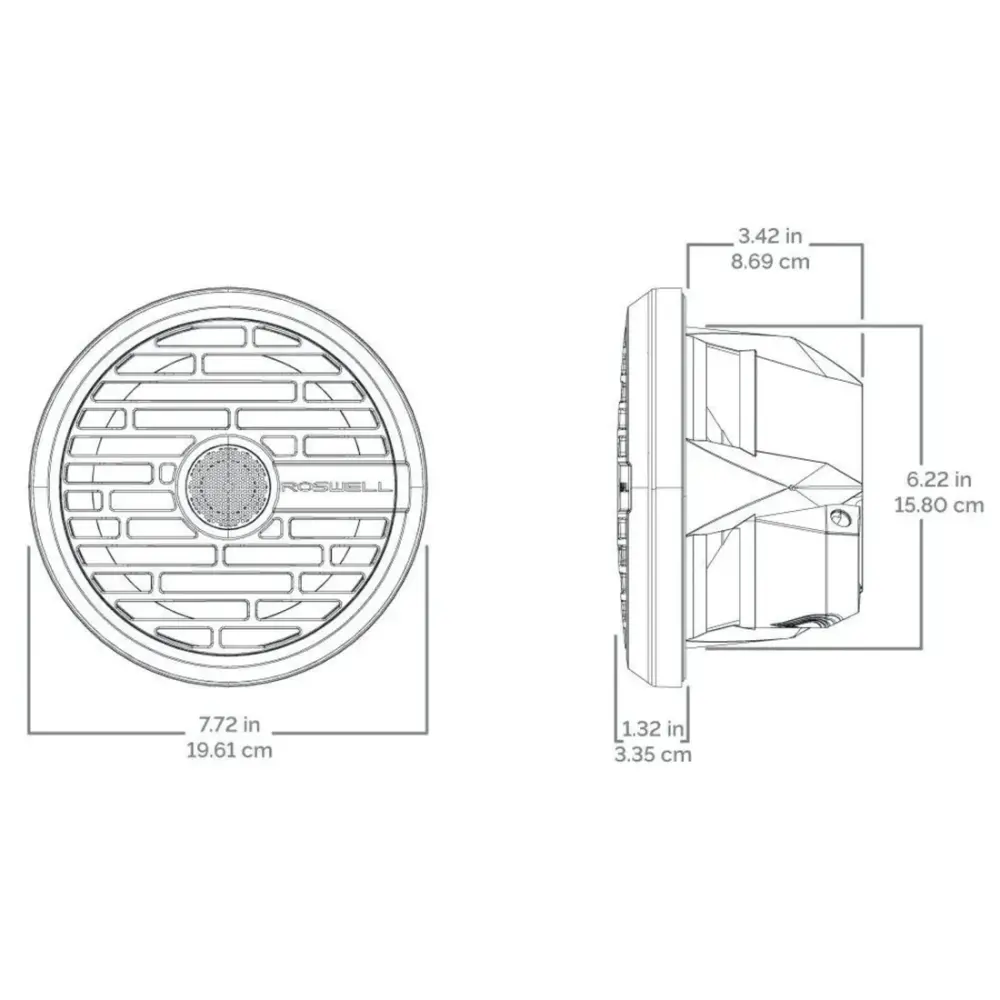 ROSWELL C920-21140-7.7 R1 Bot-Tekne Hoparlörü