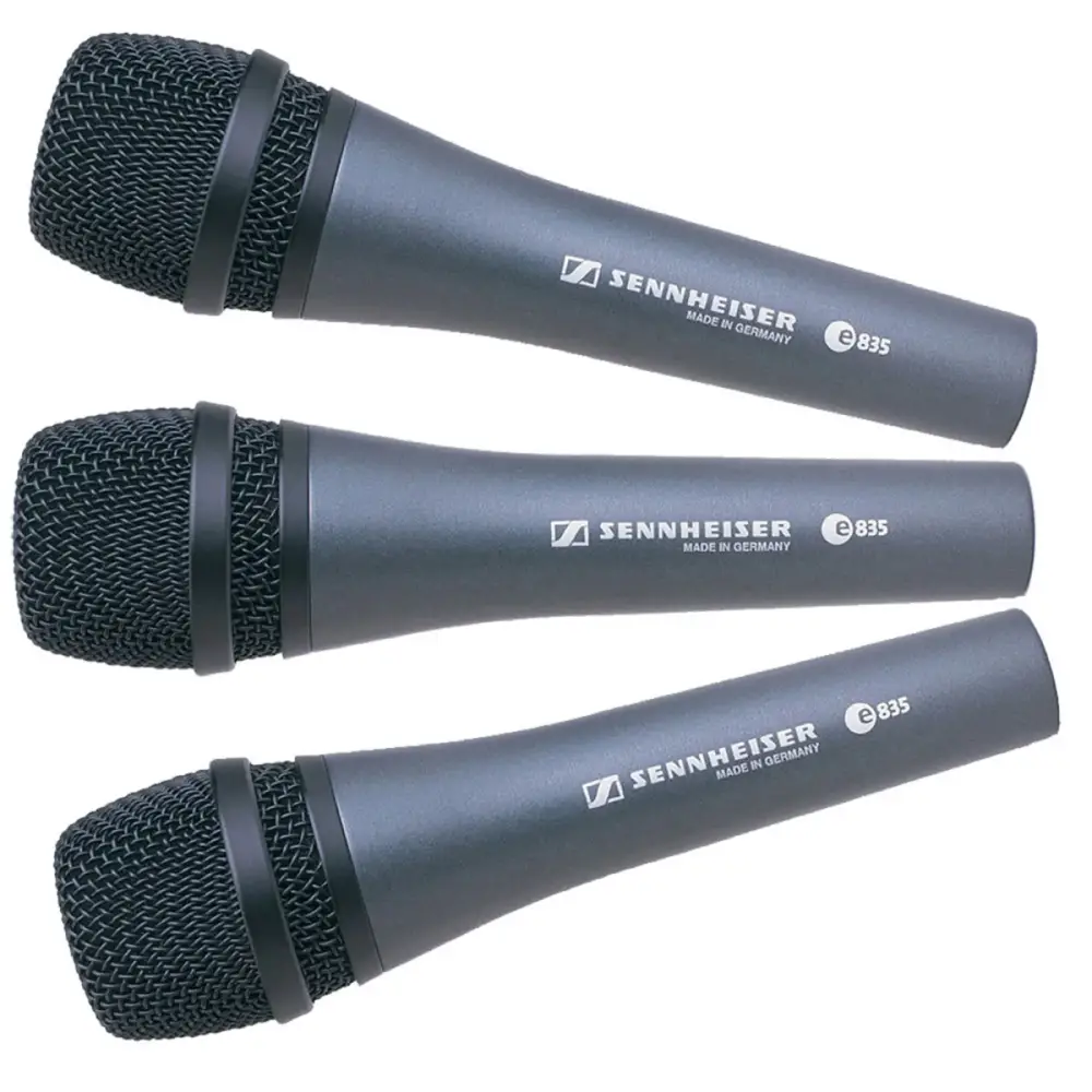 Sennheiser 3-PACK e835-S 3'lü Vokal Mikrofon Seti