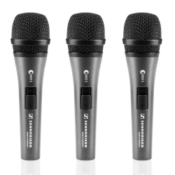 Sennheiser 3-PACK e835-S 3'lü Vokal Mikrofon Seti - Thumbnail