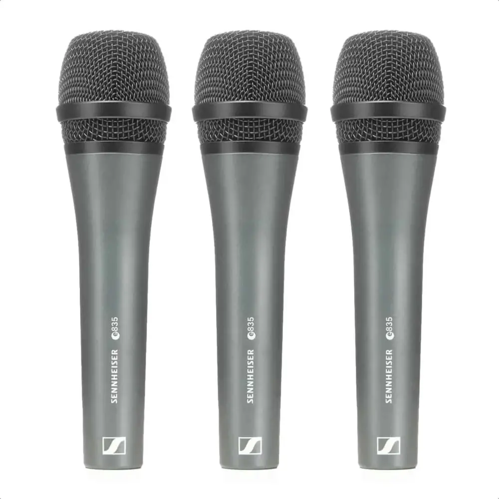 Sennheiser 3-PACK e835-S 3'lü Vokal Mikrofon Seti