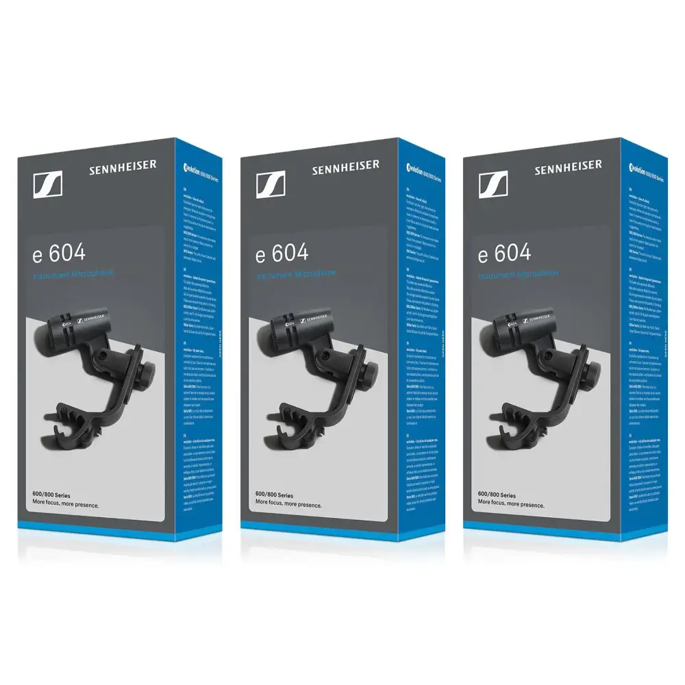 Sennheiser 3PACK e604 3'lü Enstrüman Mikrofon Seti