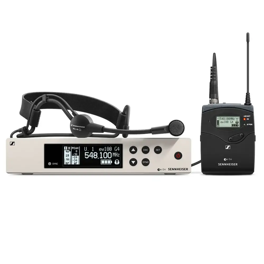 Sennheiser ew 100 G4-ME3-1G8 Kablosuz Headset Mikrofon Seti