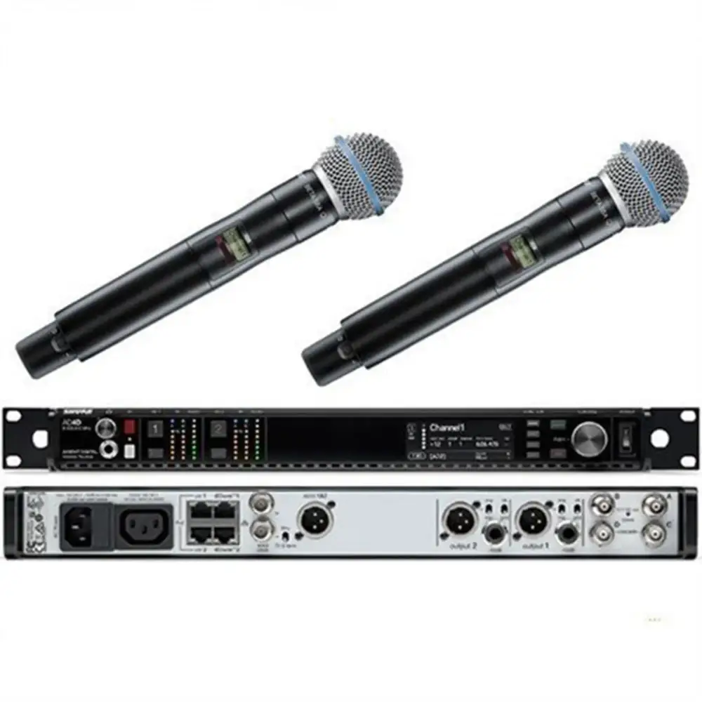 Shure AD24D/BETA58 Kablosuz 2li Vokal Mikrofon Seti