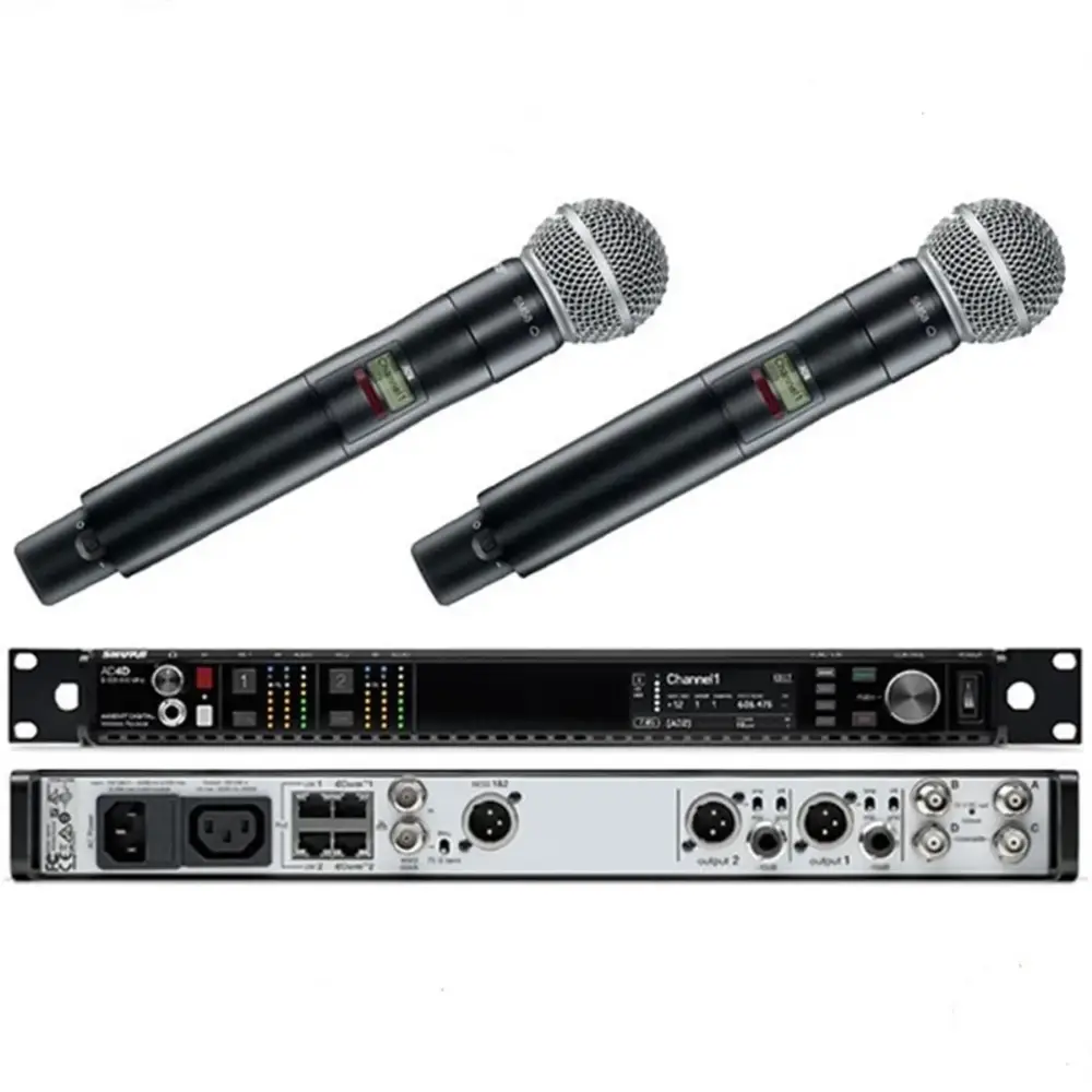 Shure AD24D/SM58 Kablosuz 2'li Vokal Mikrofon Seti