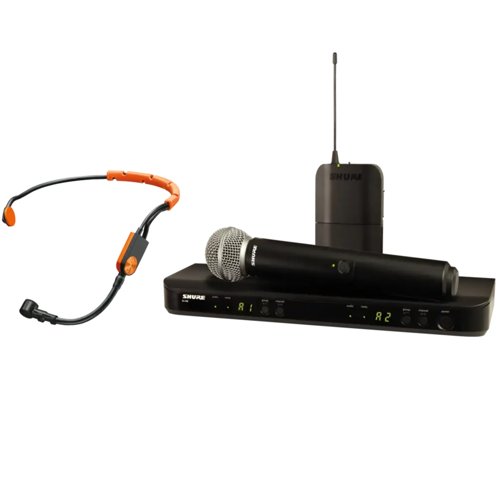 Shure BLX1288E/SM31 Kablosuz El + Headset Mikrofon Seti