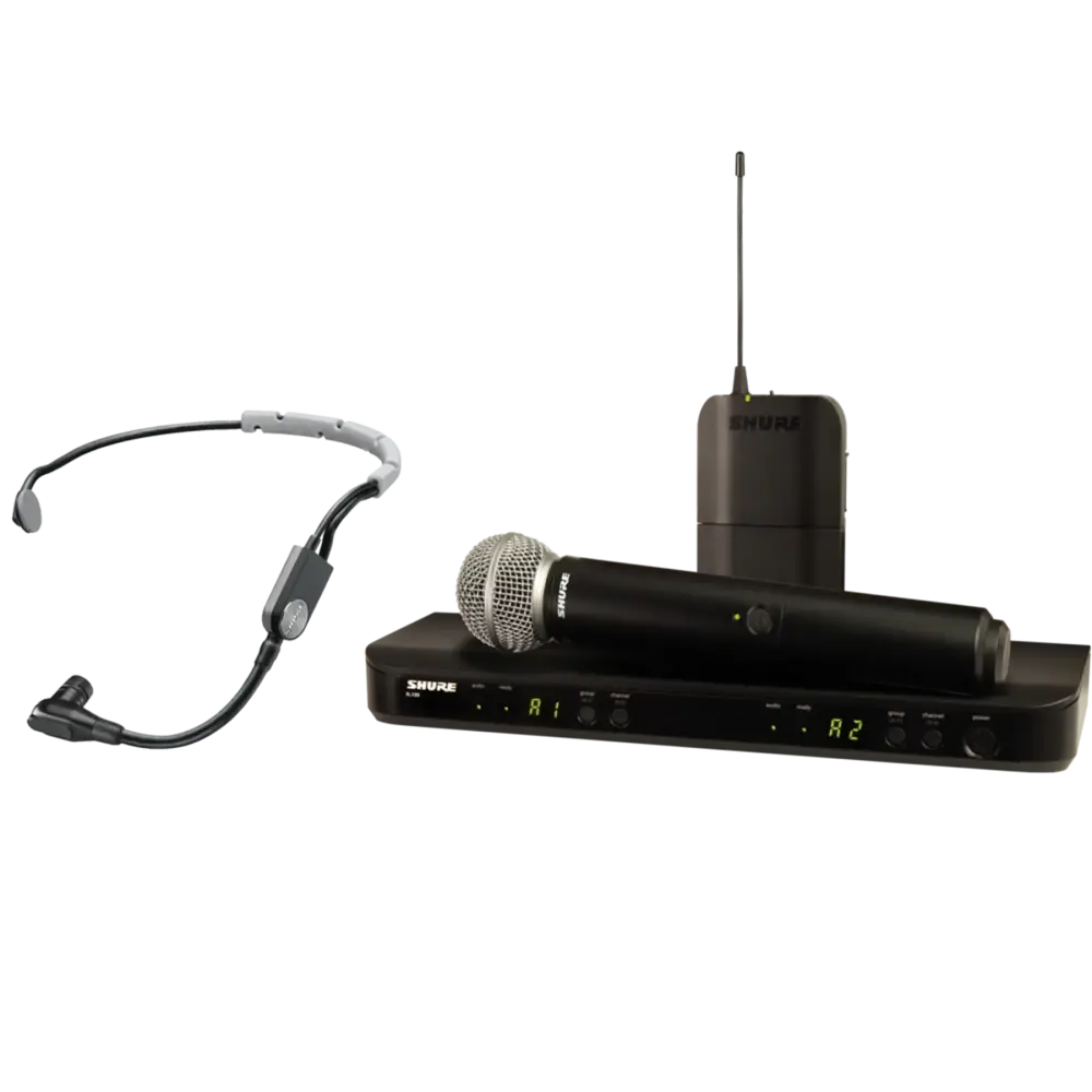 Shure BLX1288E/SM35 Kablosuz El + Headset Mikrofon Seti