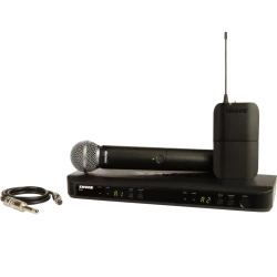 Shure BLX1288E/SM58 Kablosuz El + Headset Mikrofon Seti - Thumbnail