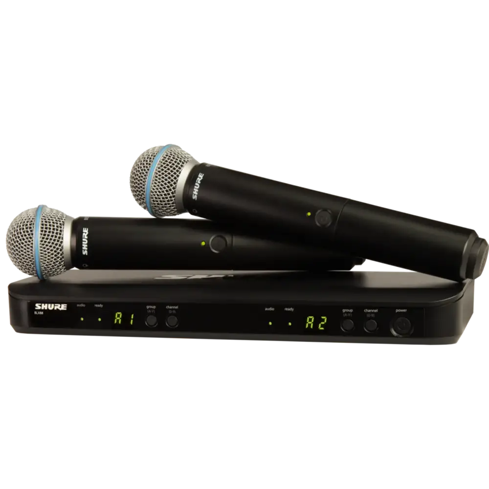 Shure BLX288E/B58 Kablosuz 2'li Vokal Mikrofon Seti