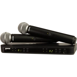 Shure BLX288E/SM58 Kablosuz 2'li Vokal Mikrofon Seti - Thumbnail