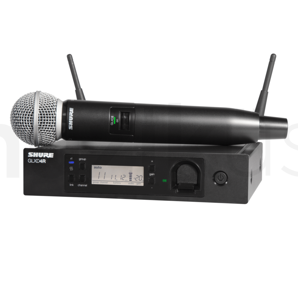 Shure GLXD24RE/SM58 Kablosuz Vokal Mikrofon Seti