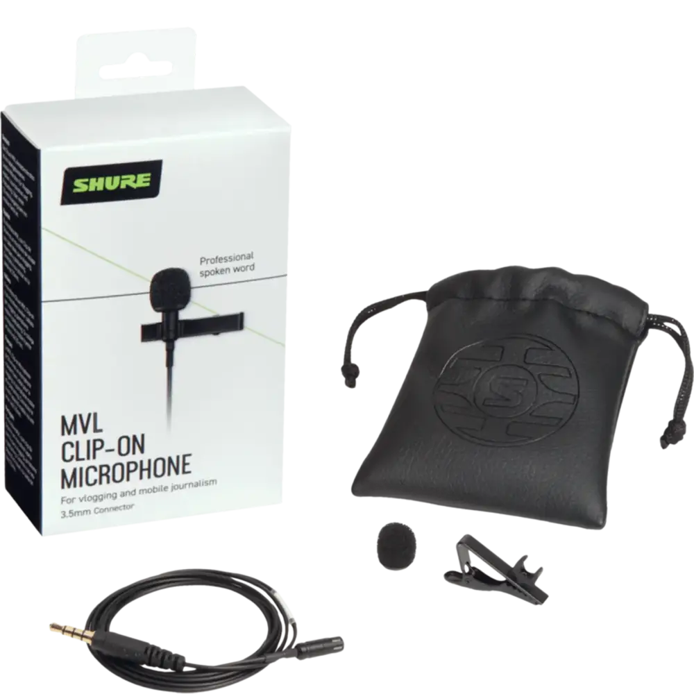 Shure MVL-3.5MM Condenser Yaka Mikrofonu