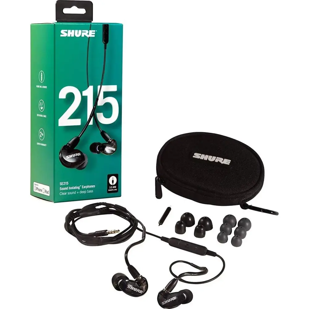 Shure SE215DYBL+UNI-EFS Kulak içi Referans Kulaklık