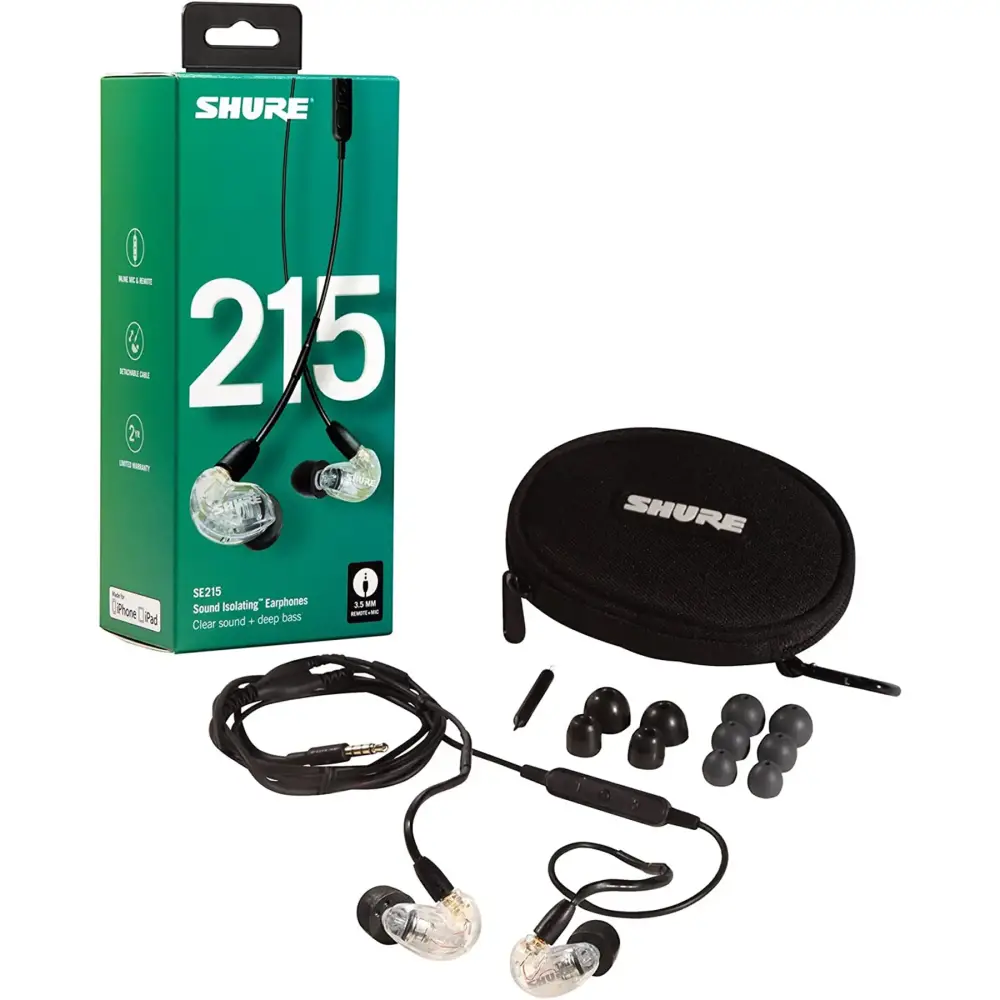 Shure SE215DYCL+UNI-EFS Kulak içi Referans Kulaklık