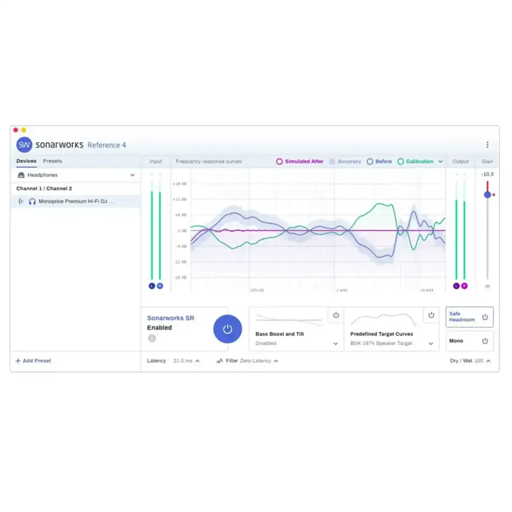 Sonarworks SoundID Reference 4 Headphone Edition Monoprice Bundle