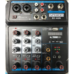 Spekon - Spekon EC-4UN USB Studio Mikser 6 Kanal Spekon - Spekon EC-4UN USB Studio Mikser 6 Kanal