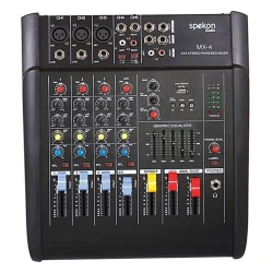 Spekon - Spekon MX-8B 8 Kanal Power Mikser 2x350 Watt Spekon - Spekon MX-8B 8 Kanal Power Mikser 2x350 Watt