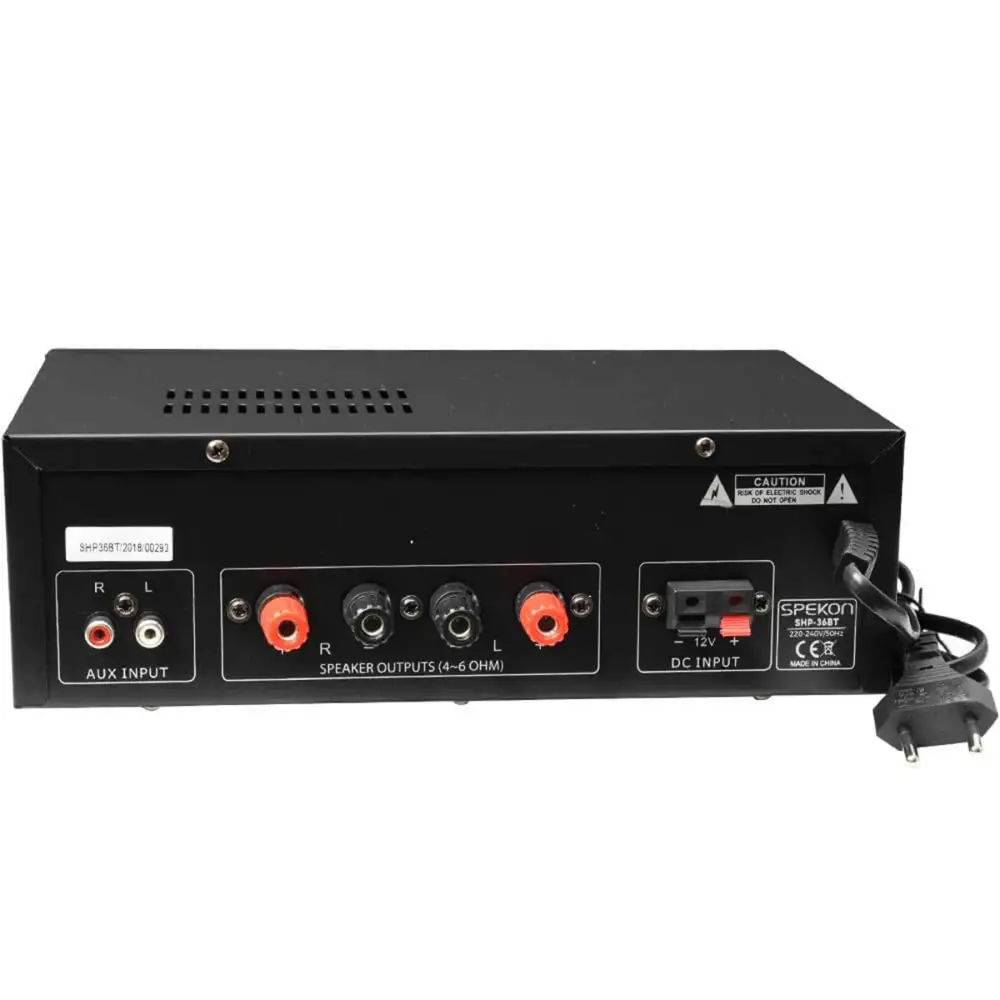 Spekon SHP-36BT 2 Kanal Stereo Amfi 2x36Watt