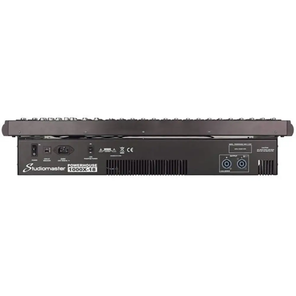 Studiomaster PH 1000X 10R 10 Kanal Power Mikser 2x500 Watt
