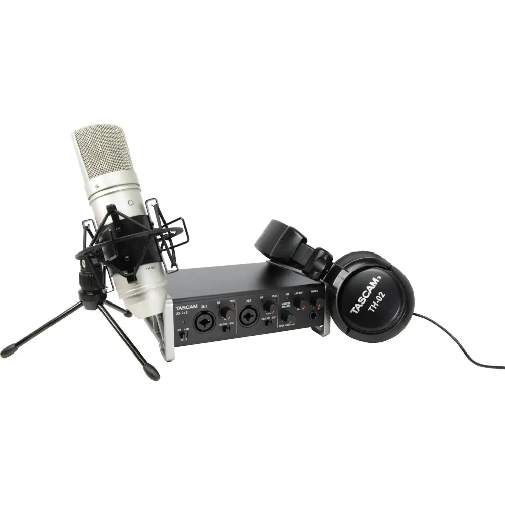 TASCAM US-2X2TP-CU USB Stüdyo Kayıt Paketi