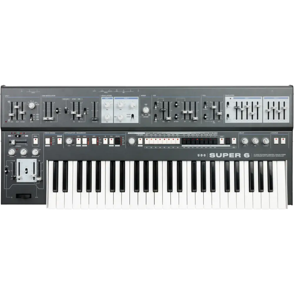 Udo Audio Super 6 Black Polifonik Synthesizer