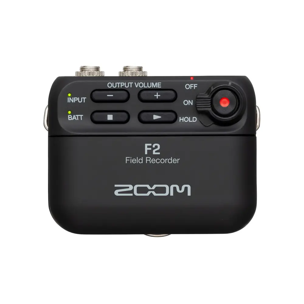 Zoom F2 Yaka Mikrofonu ve Ses Kayıt Cihazı (Siyah)