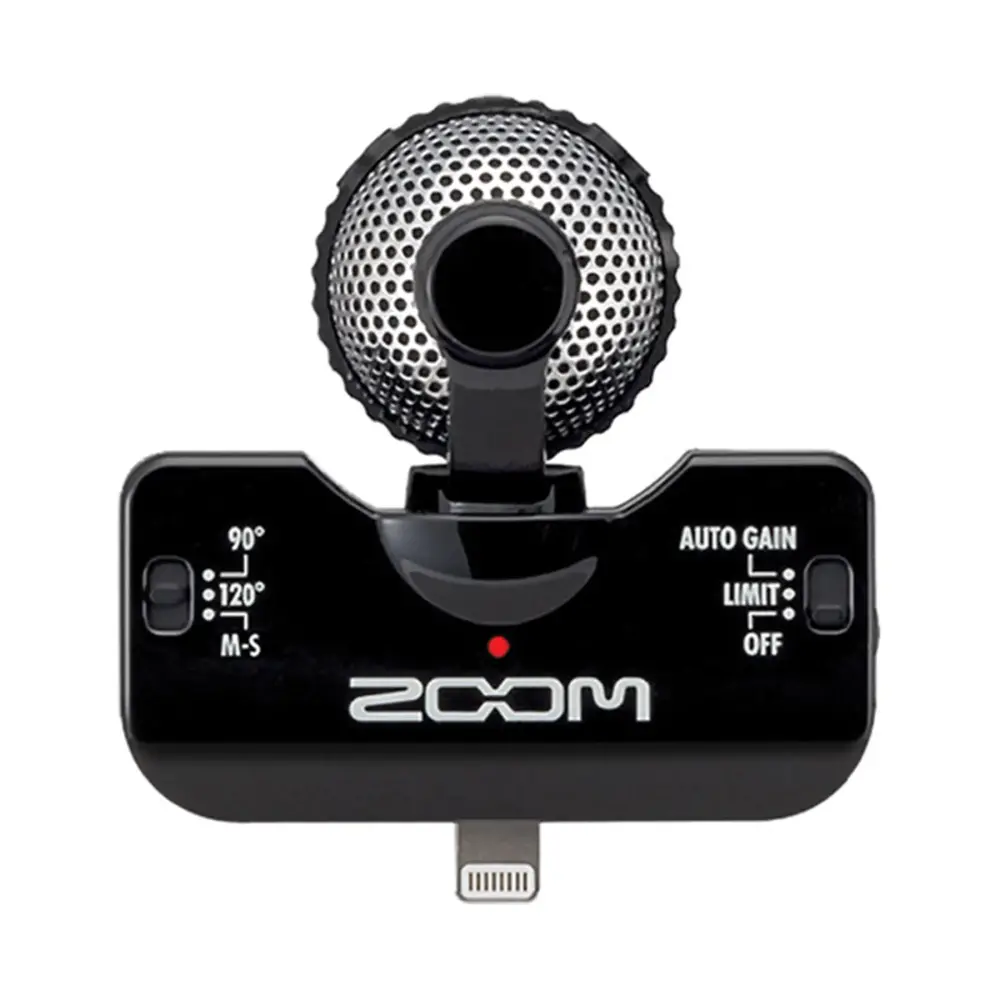 Zoom IQ5/B H4N,H6 ve İphone İçin Uyarlanmış Stereo Mikrofon SİYAH