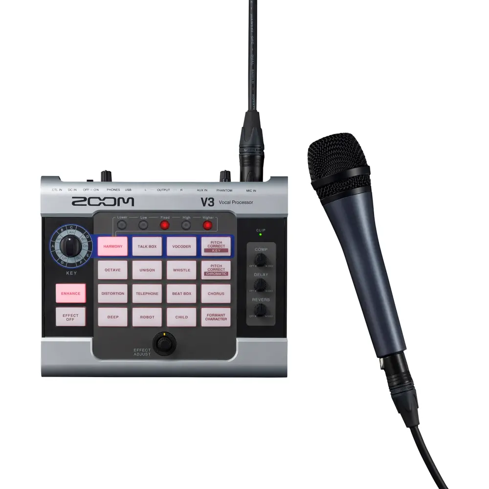 Zoom V3 Multi-Efekt Vokal Prosesörü